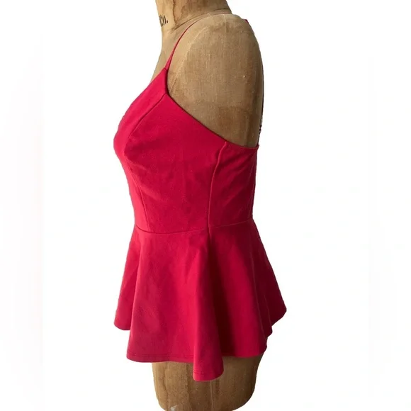 Mikey & Joey Peplum Salmon Tank MD - Picture 2 of 5